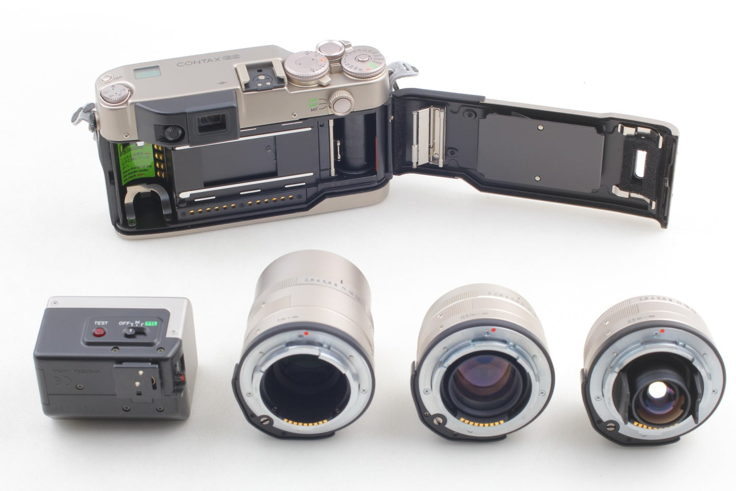 3 Lens *Top MINT* CONTAX G2 Film Camera 45mm 28mm 90mm TLA200 Flash From JAPAN
