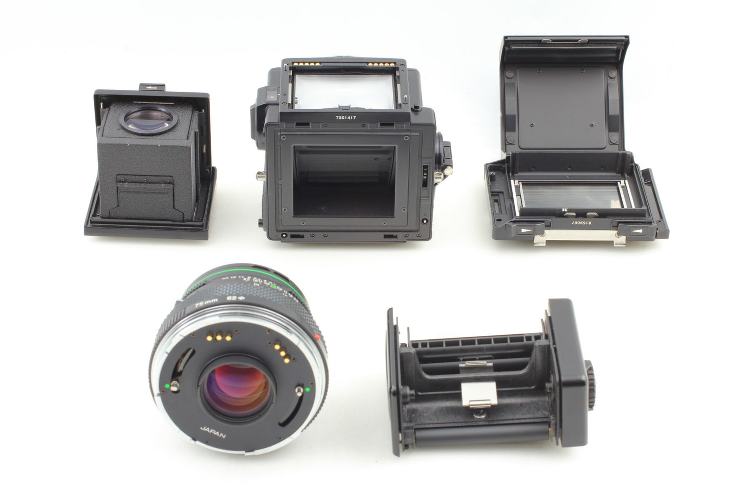 *Top MINT* Zenza Bronica ETR Si Waist Level Fider EII 75mm F2.8 Lens From JAPAN