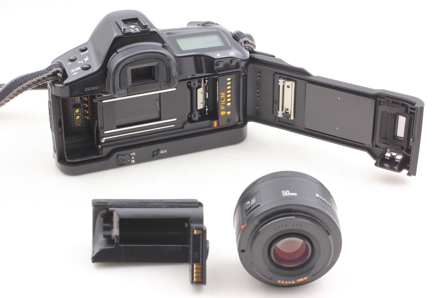 *N MINT+++ /Strap* Canon EOS-1N 35mm Film Camera EF 50mm F1.8 II Lens From JAPAN
