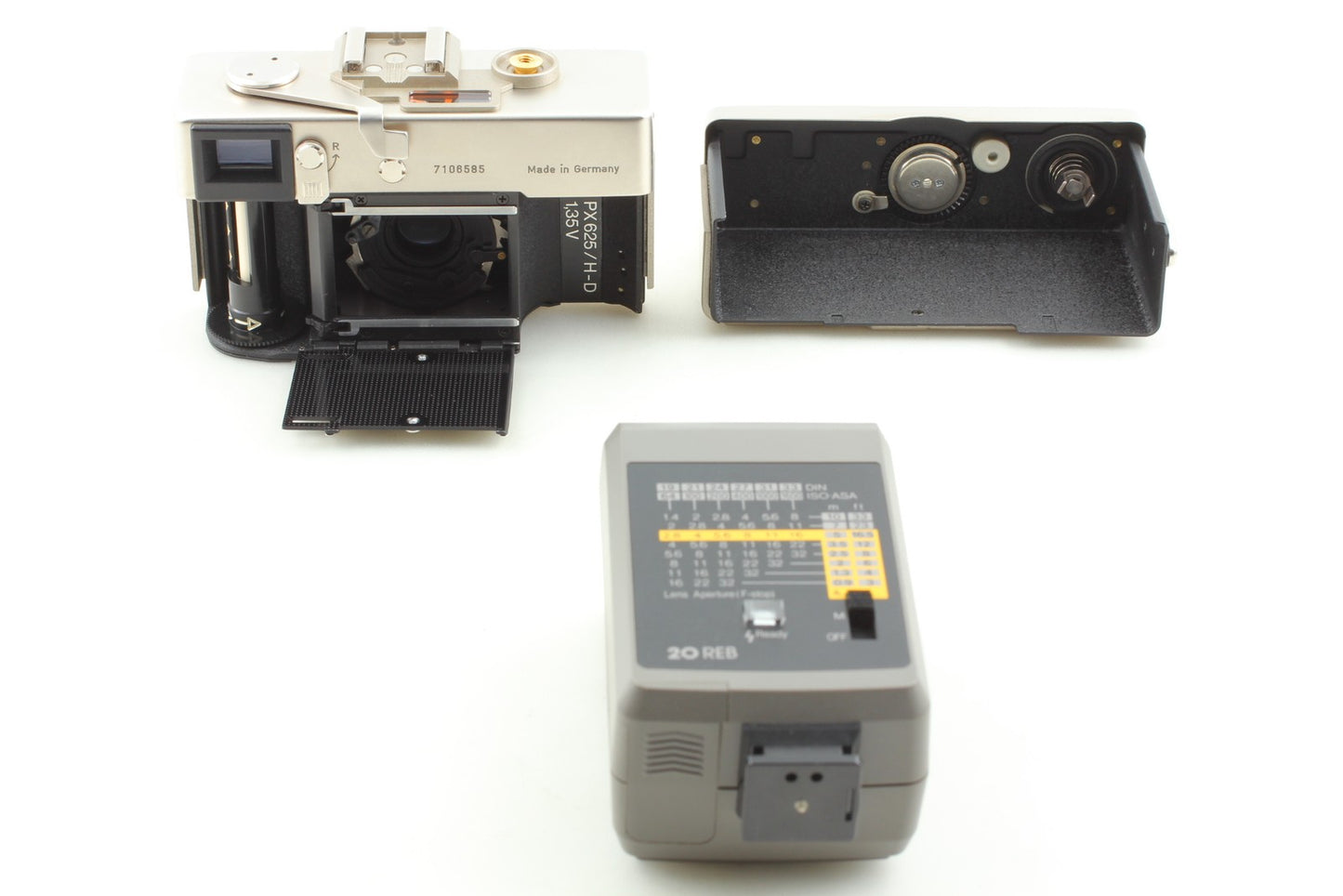 Super Rare!! *Almost Unused Box* Rollei 35 Classic Platin Film Camera From JAPAN