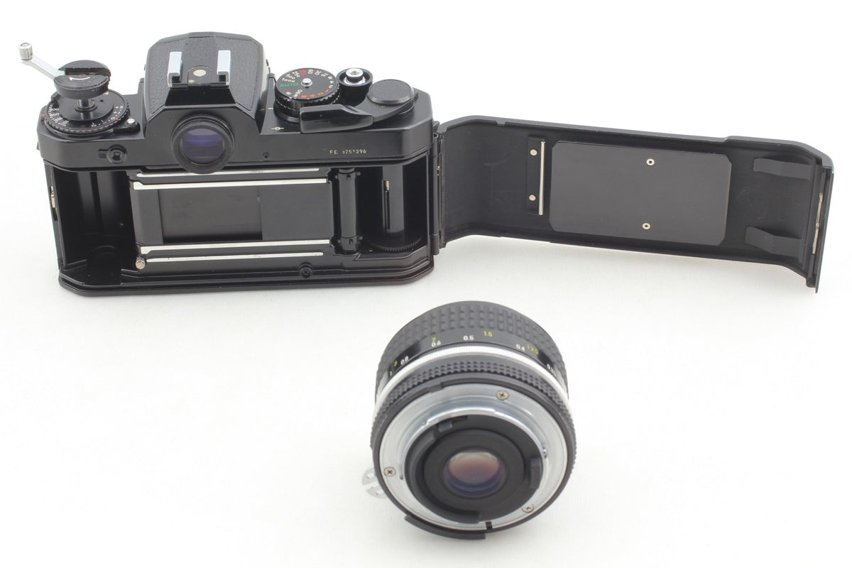 *N MINT /Strap* Nikon FE Black SLR 35mm Film Camera Ai 28mm F3.5 Lens From JAPAN