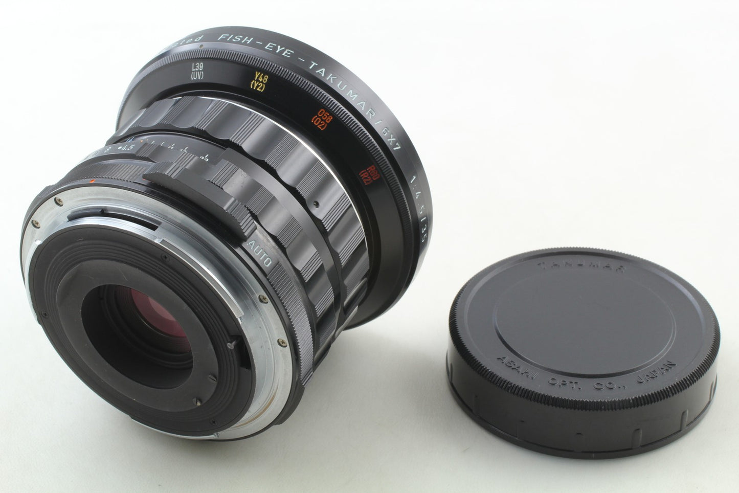 *MINT w/ Cap* Pentax SMC Fish Eye Takumar 35mm f/4.5 Lens for 67 6x7 From JAPAN