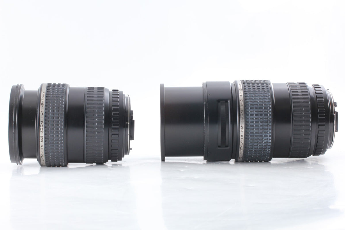 2 Lens *MINT w/ Hood* SMC Pentax 645 Zoom FA 45-85mm FA 80-160mm F4.5 From JAPAN