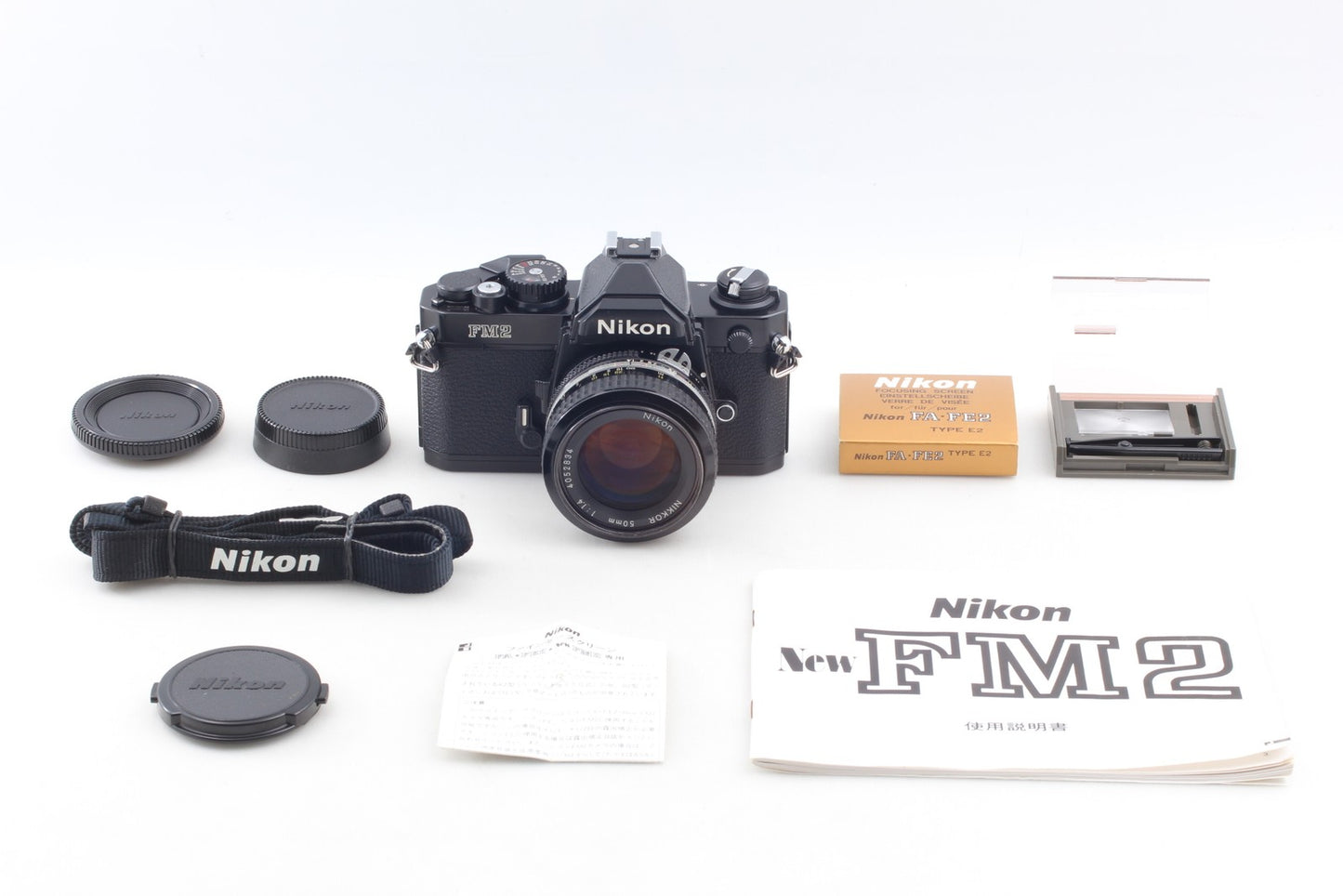 *Near MINT+++* Nikon New FM2 FM2N 35mm Film Camera Ai 50mm F1.4 Lens From JAPAN