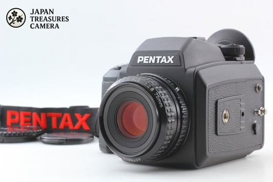 *MINT* Pentax 645 NII N II Camera SMC A 75mm f/2.8 Lens 120 Film Back From JAPAN