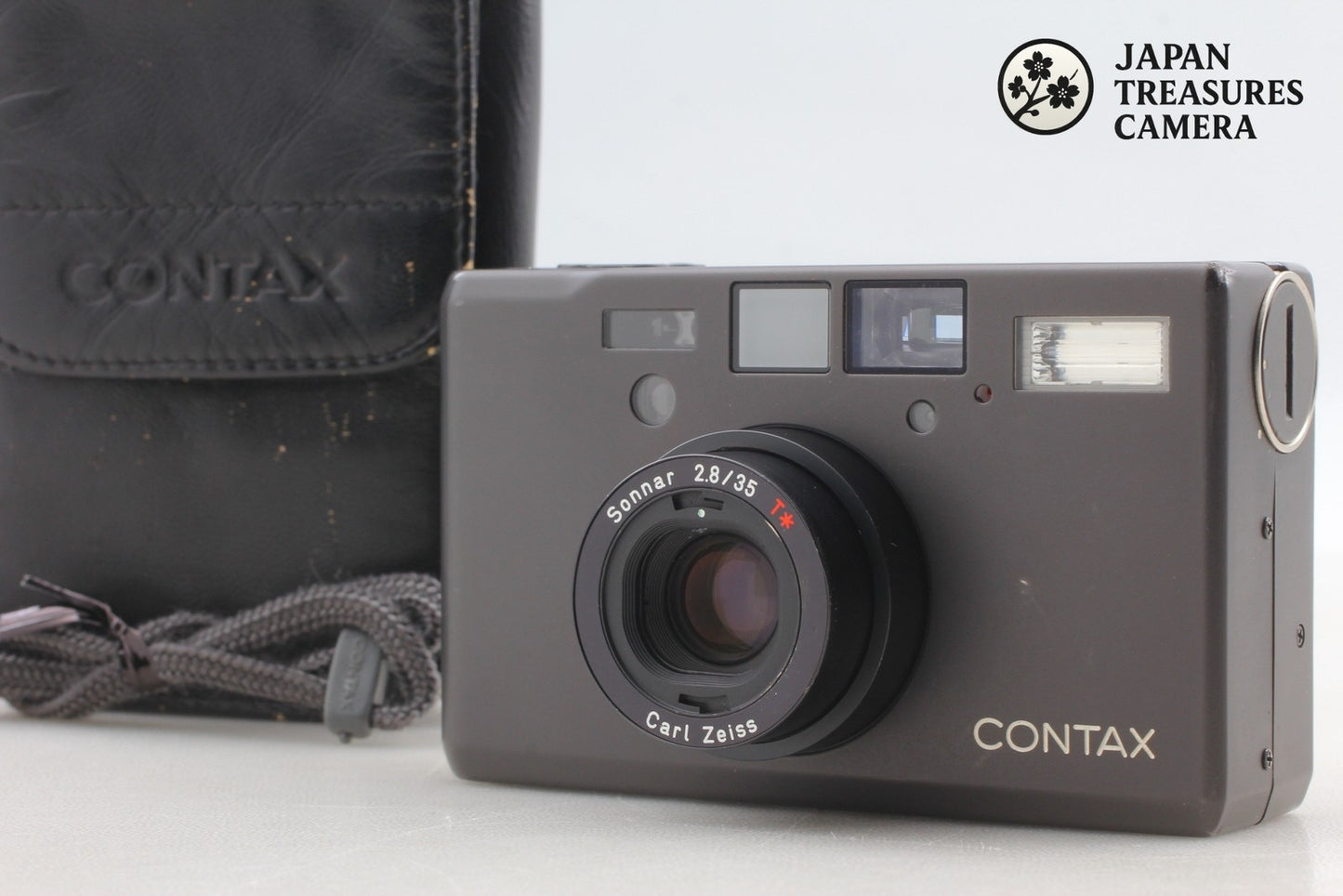 *MINT w/ Case* Contax T3D Titan Black Point & Shoot 35mm Film Camera From JAPAN