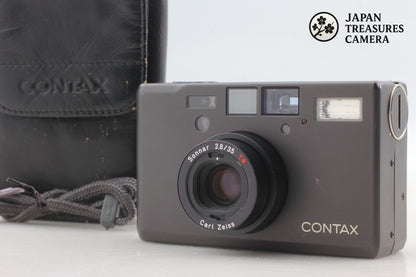 *MINT w/ Case* Contax T3D Titan Black Point & Shoot 35mm Film Camera From JAPAN