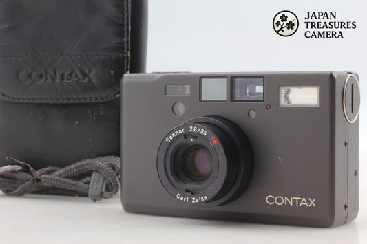 *MINT w/ Case* Contax T3D Titan Black Point & Shoot 35mm Film Camera From JAPAN