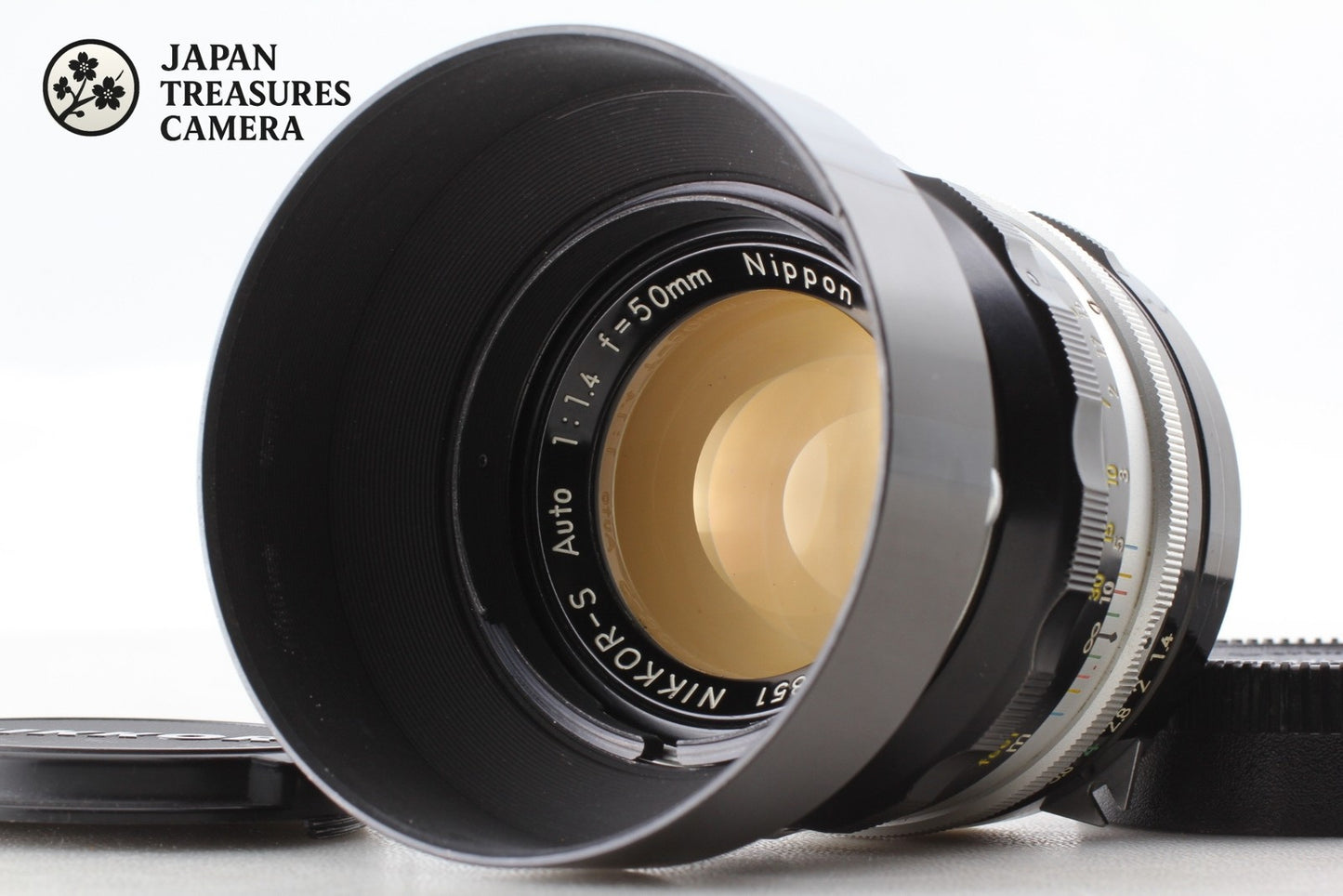 *MINT w/ Hood* Nikon Nikkor-S Auto 50mm f/1.4 Non Ai MF Standard Lens From JAPAN