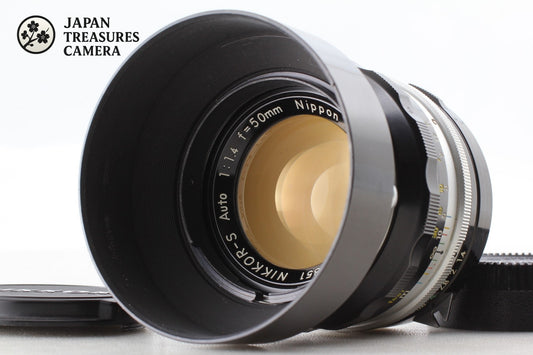 *MINT w/ Hood* Nikon Nikkor-S Auto 50mm f/1.4 Non Ai MF Standard Lens From JAPAN