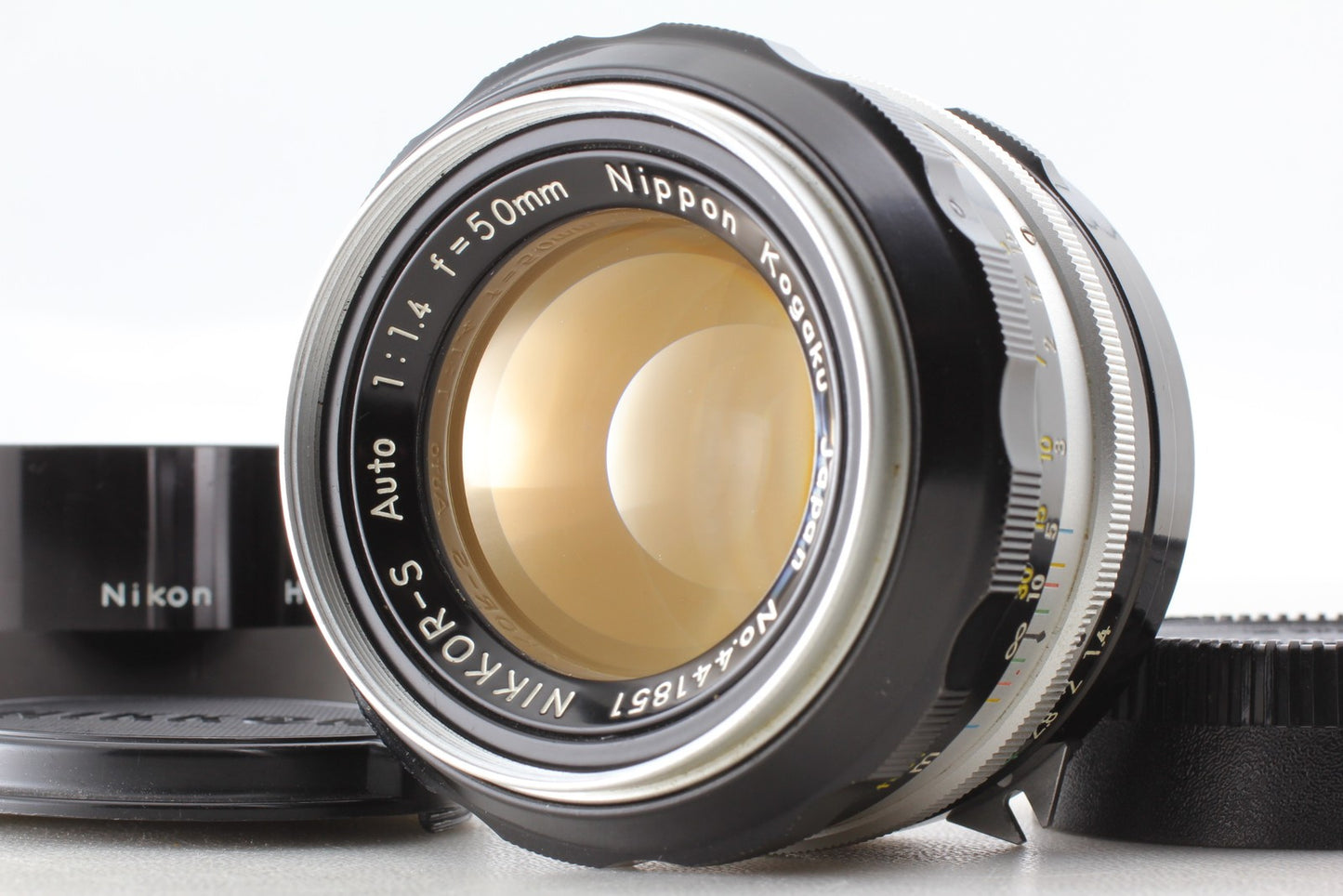 *MINT w/ Hood* Nikon Nikkor-S Auto 50mm f/1.4 Non Ai MF Standard Lens From JAPAN