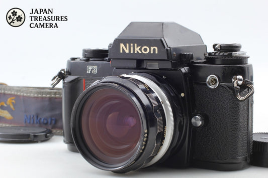 *Opt MINT* Nikon F3 Eye Level SLR 35mm Film Camera Ai 28mm f/3.5 Lens From JAPAN