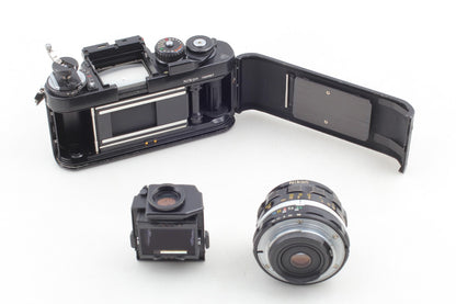 *Opt MINT* Nikon F3 Eye Level SLR 35mm Film Camera Ai 28mm f/3.5 Lens From JAPAN