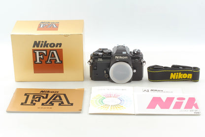 SN 530xxxx *Almost Unused in Box* Nikon FA Black SLR 35mm Film Camera From JAPAN