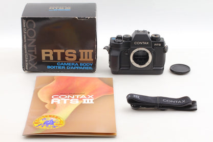 Rare *Almost Unused in Box* Contax RTS III SLR 35mm Film Camera Body From JAPAN