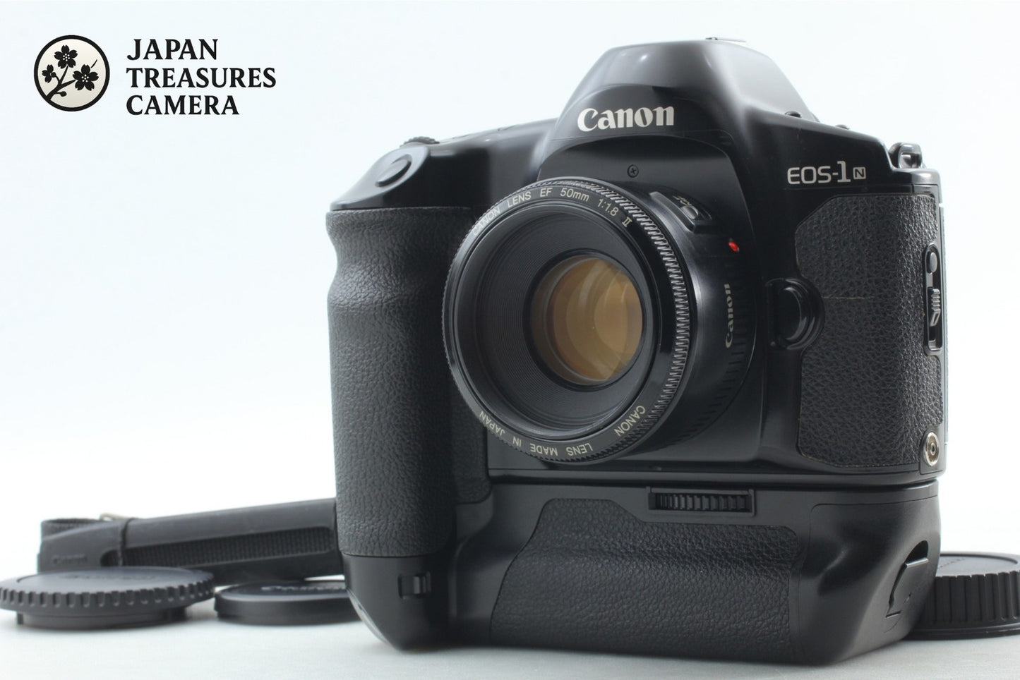 *Near MINT+++* Canon EOS-1N HS 35mm Film Camera EF 50mm F1.8 II PB-E2 From JAPAN