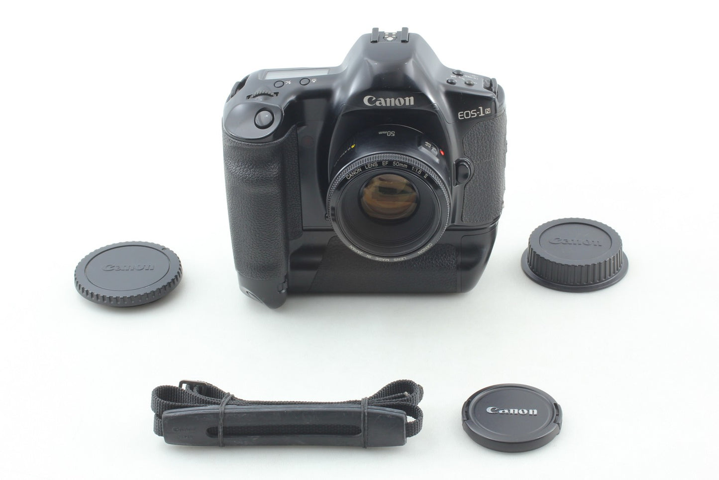 *Near MINT+++* Canon EOS-1N HS 35mm Film Camera EF 50mm F1.8 II PB-E2 From JAPAN