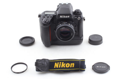 *N MINT+++ w/ Strap* Nikon F5 SLR 35mm Film Camera AF 50mm F1.4D Lens From JAPAN