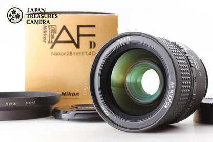 *Almost Unused Box w/Hood* Nikon AF Nikkor 28mm F1.4D Wide Angle Lens From JAPAN