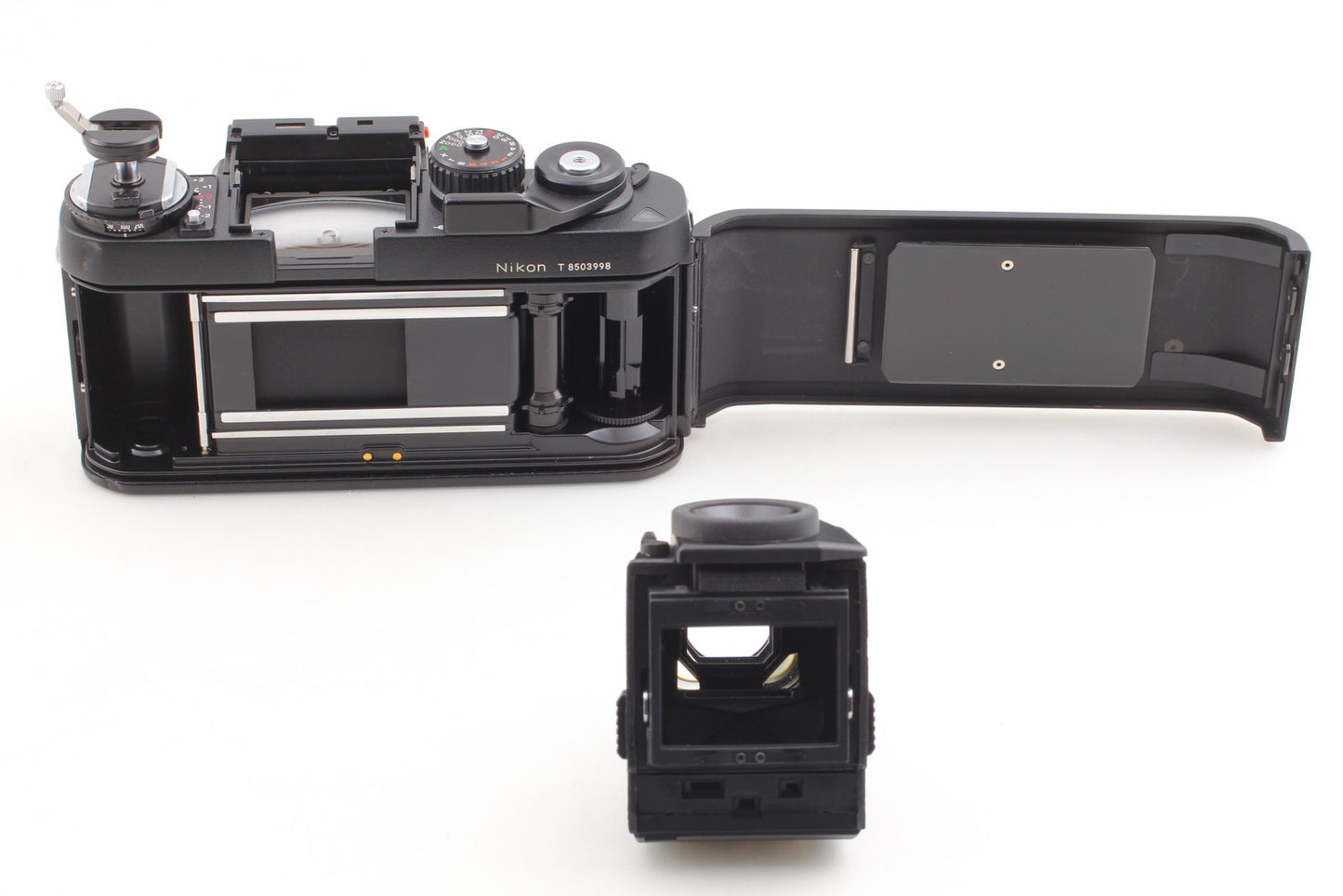 S/N 850xxxx *N MINT* Nikon F3/T HP Titan Black SLR 35mm Film Camera From JAPAN