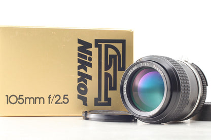 *Unused in Box* Nikon Ai Nikkor 105mm F2.5 Telephoto MF Lens F Mount From JAPAN
