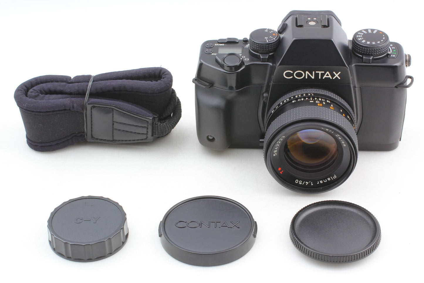 *Top MINT w/ Strap* Contax ST SLR 35mm Film Camera Planar 50mm f/1.4 Lens JAPAN