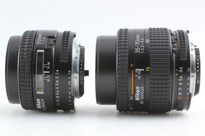 2 Lens *Top MINT* Nikon F100 Film Camera AF 50mm f/1.4 + 35-70mm f/3.3-4.5 JAPAN