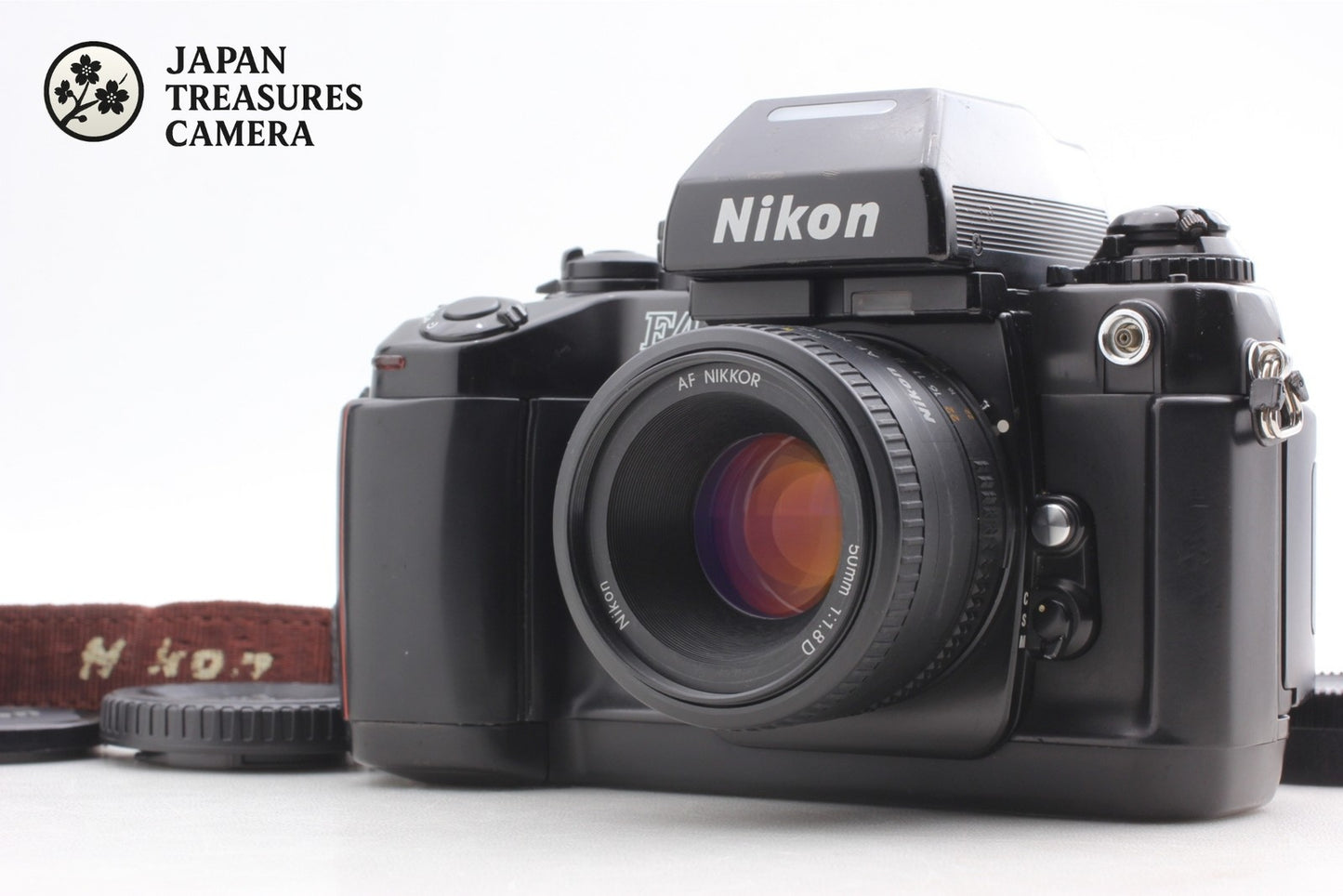 *N MINT+++ w/ MF-23* Nikon F4 SLR 35mm Film Camera AF 50mm F1.8D Lens From JAPAN