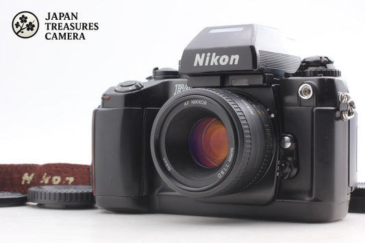 *N MINT+++ w/ MF-23* Nikon F4 SLR 35mm Film Camera AF 50mm F1.8D Lens From JAPAN
