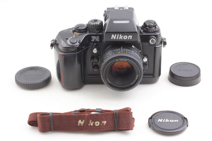 *N MINT+++ w/ MF-23* Nikon F4 SLR 35mm Film Camera AF 50mm F1.8D Lens From JAPAN