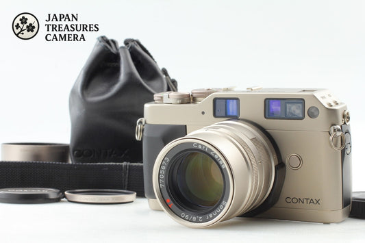 Green Label *Top MINT w/Case* Contax G1 Camera Sonnar 90mm f/2.8 Lens From JAPAN
