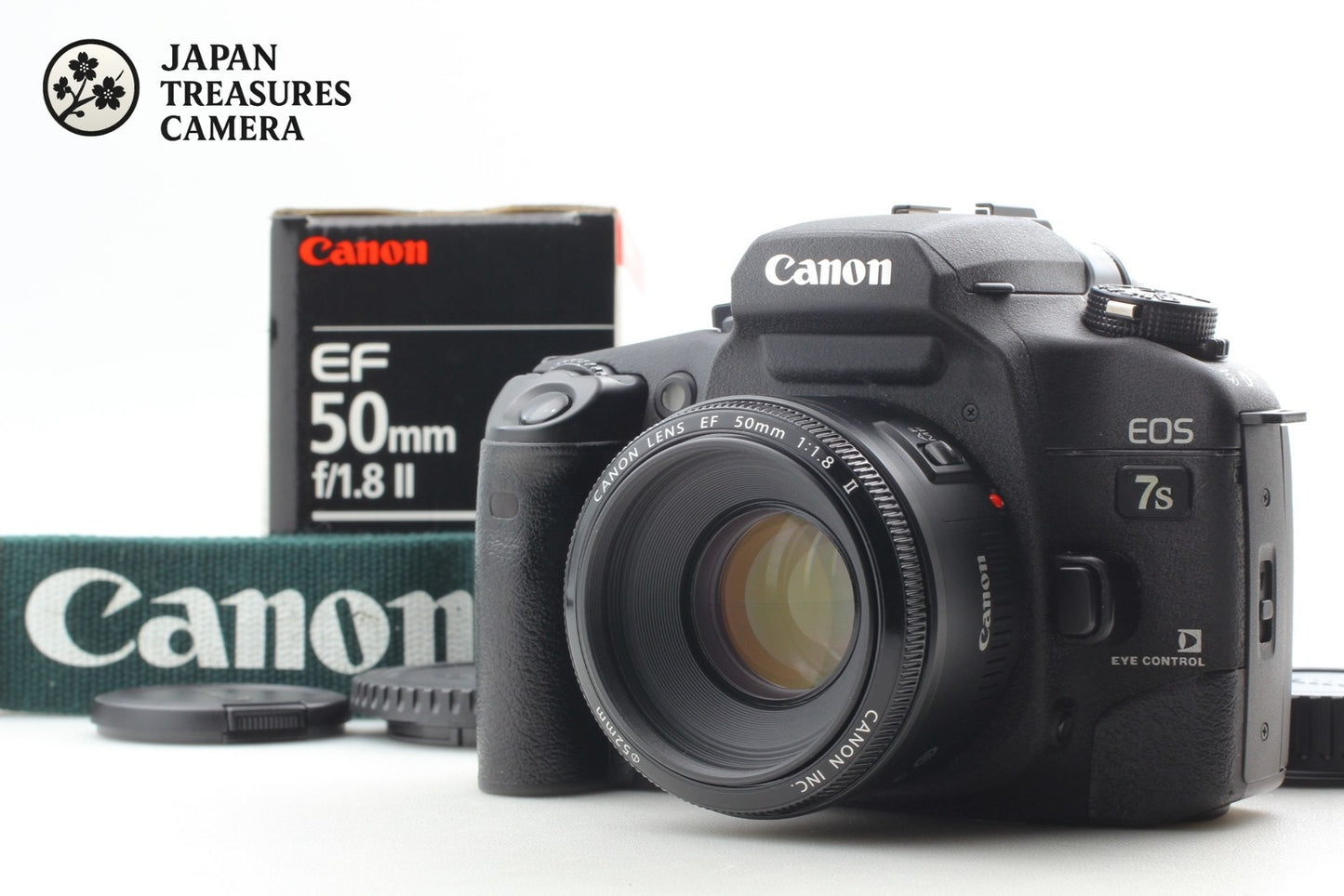 *Top MINT* Canon EOS-7S ELAN 7NE SLR 35mm Film Camera EF 50mm F1.8 II From JAPAN