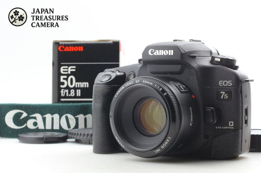 *Top MINT* Canon EOS-7S ELAN 7NE SLR 35mm Film Camera EF 50mm F1.8 II From JAPAN