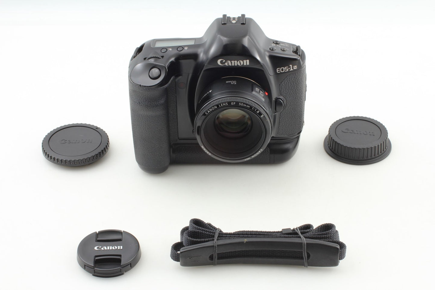 *Near MINT+++* Canon EOS-1N HS 35mm Film Camera EF 50mm F1.8 II PB-E1 From JAPAN