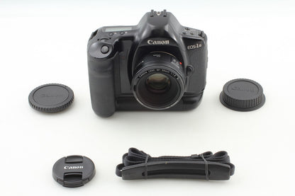 *Near MINT+++* Canon EOS-1N HS 35mm Film Camera EF 50mm F1.8 II PB-E1 From JAPAN