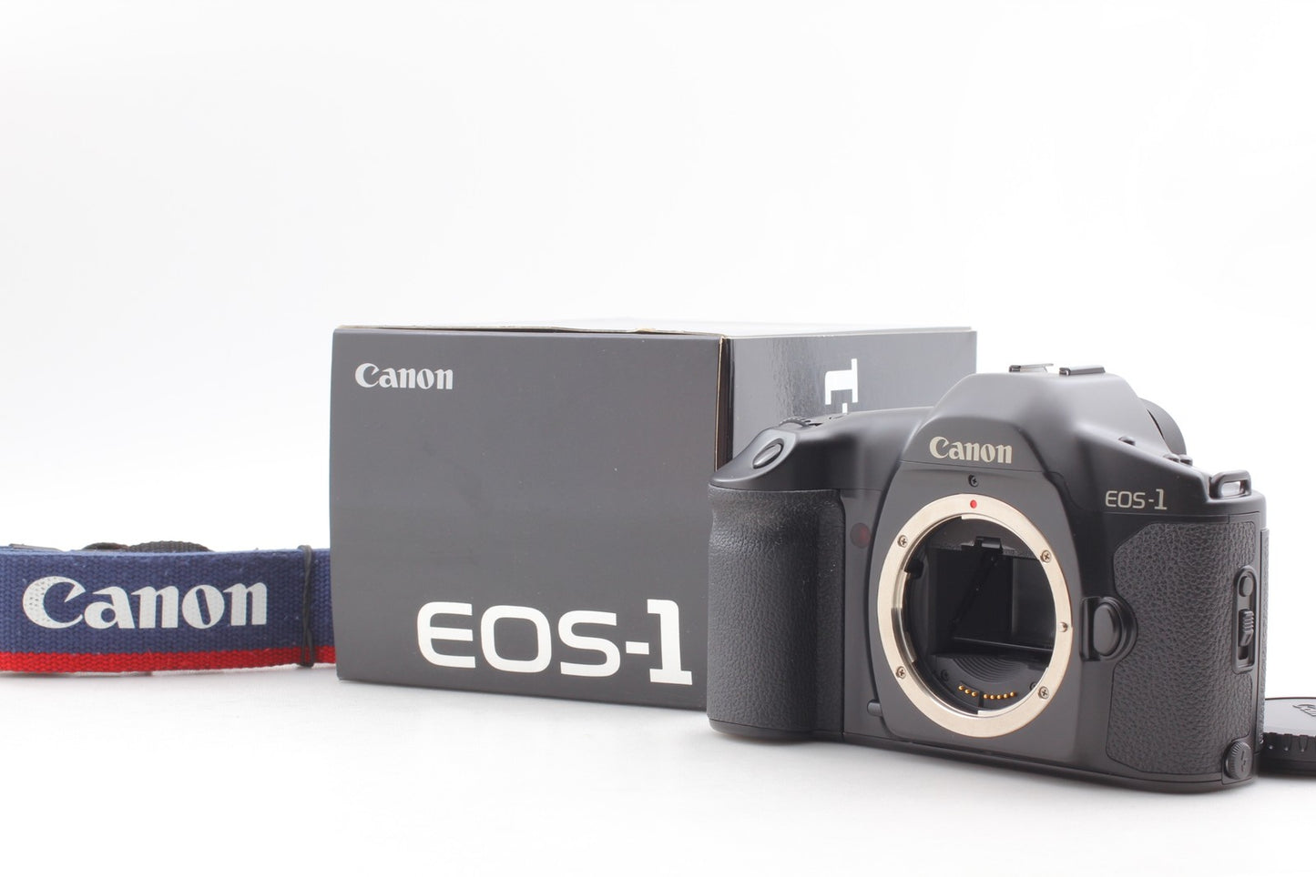 Rare *Almost Unused in Box w/ Strap* Canon EOS-1 SLR 35mm Film Camera From JAPAN