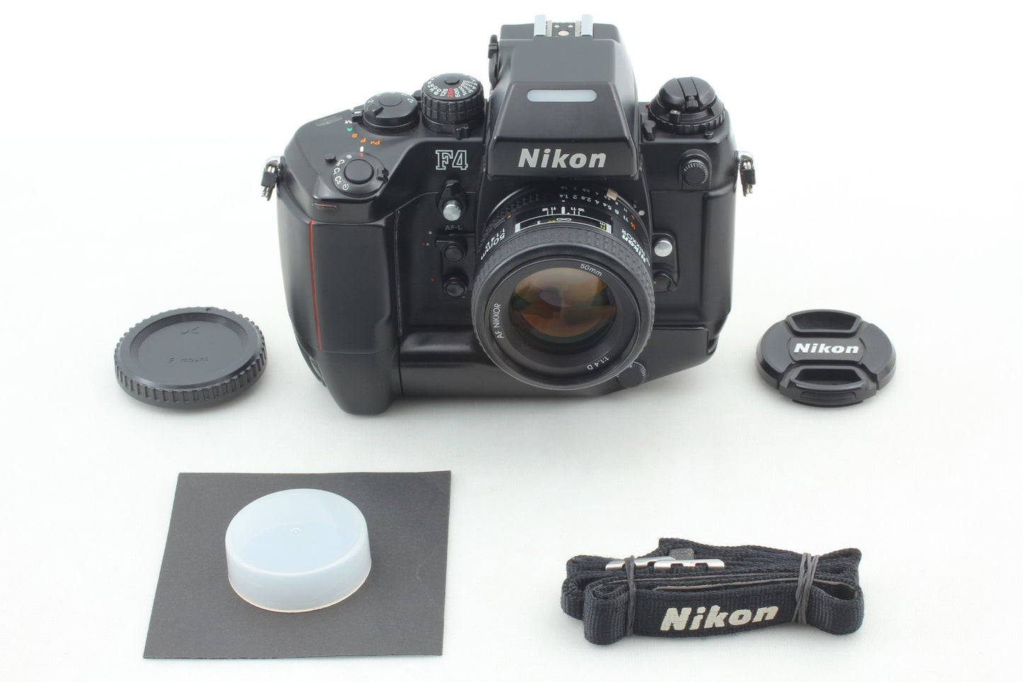 No Leak *MINT+++* Nikon F4S SLR 35mm Film Camera AF 50mm F1.4 D Lens From JAPAN