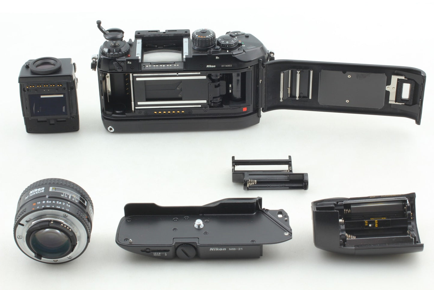 No Leak *MINT+++* Nikon F4S SLR 35mm Film Camera AF 50mm F1.4 D Lens From JAPAN