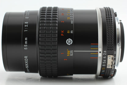 SIC S/N 812xxx *Unused in Box* Nikon Ai-s Micro Nikkor 55mm f/2.8 MF Lens JAPAN
