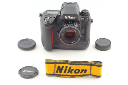 *N MINT+++ w/ Strap* Nikon F5 SLR 35mm Film Camera AF 50mm F1.8 Lens From JAPAN