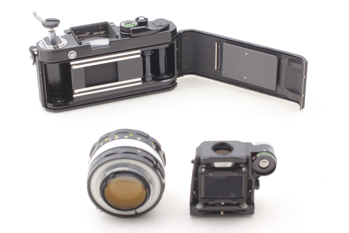 *N MINT* Nikon F2 Photimic DP-1 Black Camera Nikkor-S 50mm F1.4 Lens From JAPAN