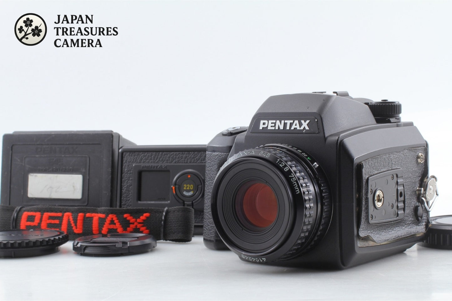 *N MINT+++* PENTAX 645 NII N II Camera SMC A 75mm F2.8 Lens 120 Film Back JAPAN