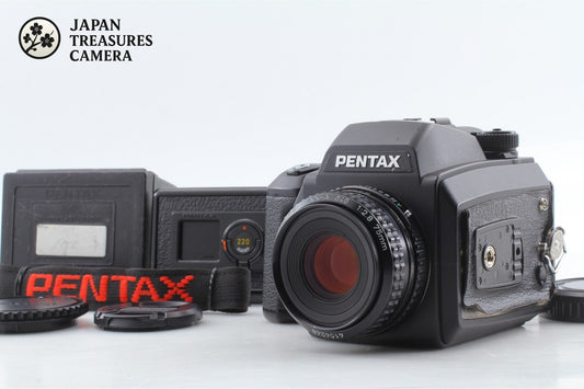 *N MINT+++* PENTAX 645 NII N II Camera SMC A 75mm F2.8 Lens 120 Film Back JAPAN