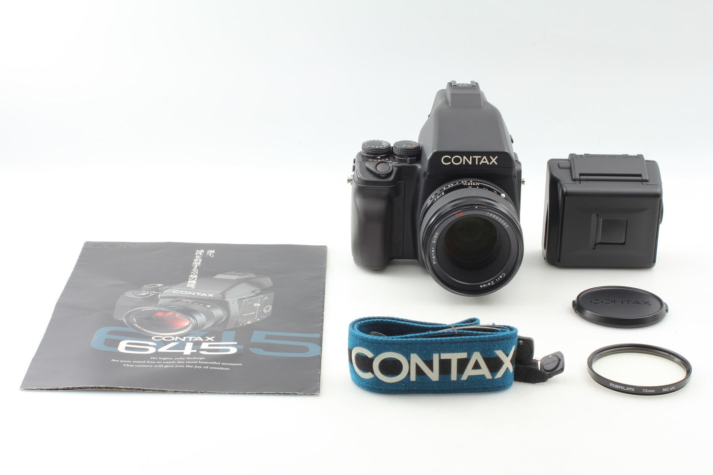 Top MINT* CONTAX 645 Camera AE Planar 80mm F2 Lens MFB-1 1A Film Back From JAPAN