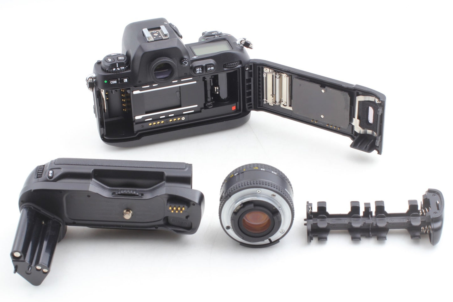 *MINT+++ w/ MB-15* Nikon F100 SLR 35mm Film Camera AF 50mm F1.8 Lens From JAPAN