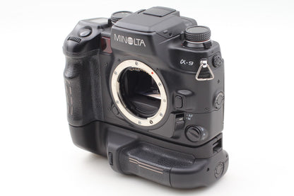 Rare NISSAN Top MINT w/ VC-9 Minolta α9 a9 Maxxum Dynax Alpha Film Camera JAPAN