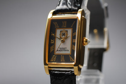 Vintage 2001 *MINT* Seiko Exceline 2J31-5000 Gold Tank Quartz Womens Watch JAPAN