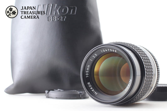 SIC S/N 1047xxx *MINT w/ Case* Nikon Ai-s Ais Nikkor 105mm f/2.5 Lens From JAPAN