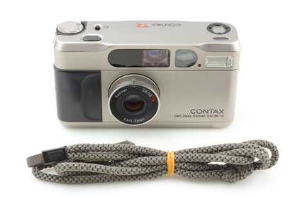 Read *N MINT* CONTAX T2 Titan Silver Point & Shoot 35mm Film Camera From JAPAN