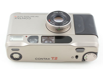 Read *N MINT* CONTAX T2 Titan Silver Point & Shoot 35mm Film Camera From JAPAN